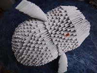 Отдается в дар Белая сова — модульное оригами