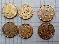 Отдается в дар монеты банка России (1992-1993) в погодовку