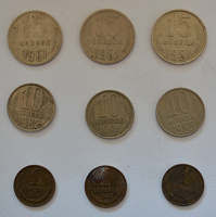 Отдается в дар монетки: погодовка СССР