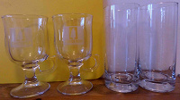 Отдается в дар Новые бокалы для глинтвейна и стаканы для воды/сока.