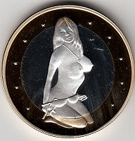 Отдается в дар Монетовидный жетон 6 Sex Euros