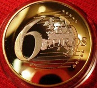 Отдается в дар Монетовидный жетон 6 Sex Euros