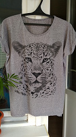 Отдается в дар Удлиненная футболка с леопардом р.52