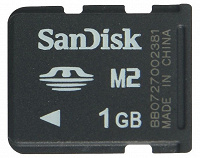 Отдается в дар Карта памяти SanDisk M2 1Gb