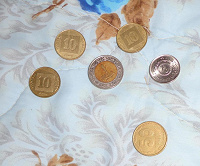 Отдается в дар Монеты Египет, Украина, Израиль