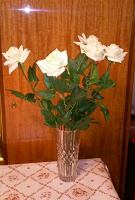 Отдается в дар Белые розы.