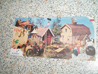Отдается в дар Рекламная открытка музея сказок А.Лингрен «Юнибакен» в Стокгольме