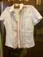 Отдается в дар Блузка — рубашка летняя 50 разм.