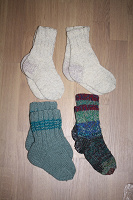 Отдается в дар Детские вязаные носки 3-4 года