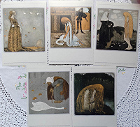 Отдается в дар 18 открыток с иллюстрациями Йона Бауэра