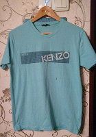 Отдается в дар Футболка Kenzo небесного цвета.