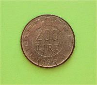 Отдается в дар Монета 200Lire