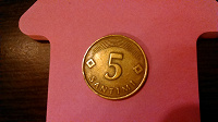 Отдается в дар Монета 5 сантимов