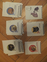 Отдается в дар Картинки с конвертов советские. Кошки, птицы, рыбы, бабочки и другие животные