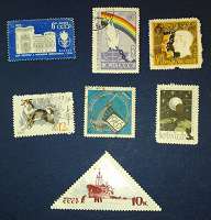 Отдается в дар марки СССР с 1962 г.
