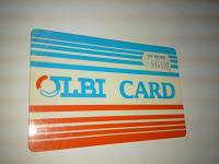 Отдается в дар Пластиковая карточка OLBI