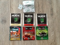 чайные пакетики с ярлычками
