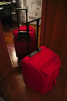 Отдается в дар Красная сумка-чемодан Rion+