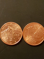 Отдается в дар Монета Словакии евроцент. 2016г.