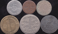 Отдается в дар Монеты Финляндии и Дании