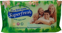 Отдается в дар Универсальные влажные салфетки Superfresh «Для всей семьи»