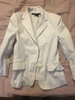 Отдается в дар белый пиджак размер 42