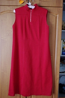 Отдается в дар Раритет: чехословацкое алое платье,46-48 размер