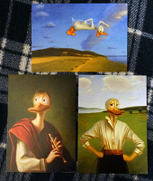 Отдается в дар 3 открытки с утками Кая Стенвалля