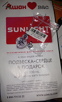 Отдается в дар Подвеска Sunlight по купонам