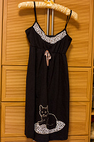 Отдается в дар Домашнее платье с котом