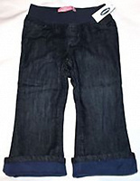Отдается в дар Джинсы на флисе для девочки, фирма Old Navy, размер 4Т (америк.), новые.