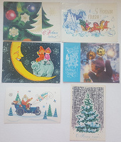 Отдается в дар Новогодние открытки 70-е (2)
