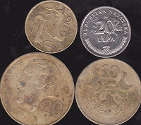 Отдается в дар Монеты Кипра и Хорватии