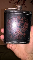 Отдается в дар Фляжка с российским гербом сувенирная