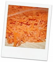 Отдается в дар замороженная тертая морковь