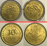 Отдается в дар 2 монетки Хорватии