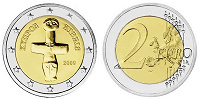 Отдается в дар 2 евро Кипра 2008 года