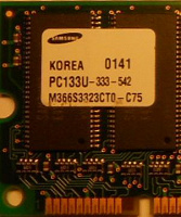 Отдается в дар память sdram samsung PC133U-333-542 256MB SYNC 133MHz