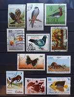 Отдается в дар Фауна. Зарубежные почтовые марки.