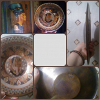 Отдается в дар Декоративная тарелка ручная работа чеканка из Египта