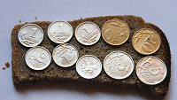 Отдается в дар 1, 5 и 10 копеечные монеты России