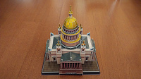 Отдается в дар 3D паззл «Исаакиевский собор», собран.