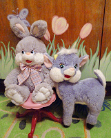 Отдается в дар два друга-приятеля: козленок и кролик