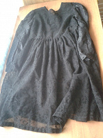 Отдается в дар Черное гипюровое платье р.128 см
