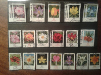 Отдается в дар Почтовые марки Германии «Цветы»