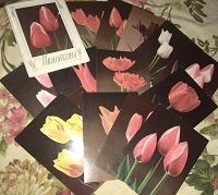 Отдается в дар Набор открыток тюльпаны