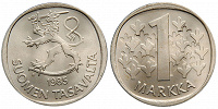 Отдается в дар 1 марка Финляндии 1985