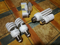 Отдается в дар Лампы энергосберегающие