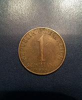 Отдается в дар Австрия 1 шиллинг, 1975