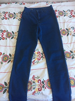 Отдается в дар Синие джинсы с очень высокой талией 46 размер